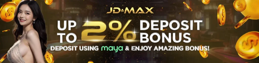 JDMAX (JDMAX88) Promo: 2% Deposit Bonus